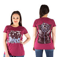 Slipknot tričko, Goat Logo Demon Girly BP Maroon Red, dámske