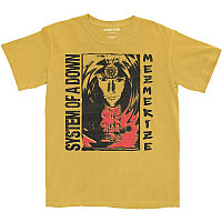 System Of A Down tričko, Reflections Dip Dye Yellow, pánske