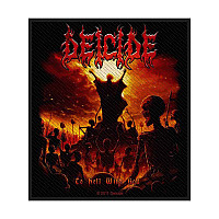 Deicide tkaná nášivka PES 100 x 100 mm, To Hell With God