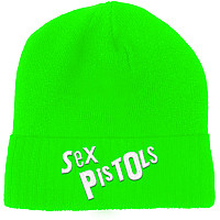 Sex Pistols zimný čiapka, Logo Fluorescent Green
