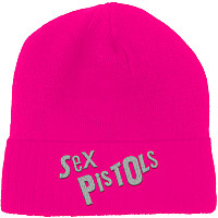 Sex Pistols zimný čiapka, Logo Fluorescent Pink