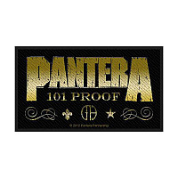 Pantera tkaná nášivka PES 100x45 mm, Whiskey Label