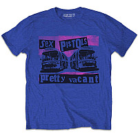 Sex Pistols tričko, Pretty Vacant Coaches Royal Blue, pánske