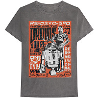 Star Wars tričko, Droids Rock Grey, pánske