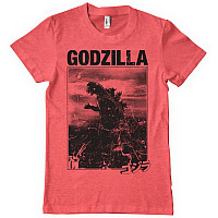 Godzilla tričko, Godzilla Vintage Red Heather, pánske