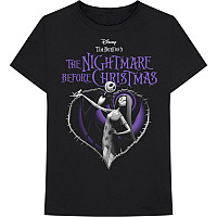 The Nightmare Before Christmas tričko, Purple Heart Black, pánske