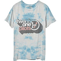 Twenty One Pilots tričko, Vintage Block Holiday Dip Dye White, pánske