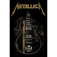 Metallica textilný banner 70cm x 106cm, Hetfield Guitar Black