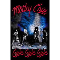 Motley Crue textilný banner PES 70cm x 106cm, Girls, Girls, Girls