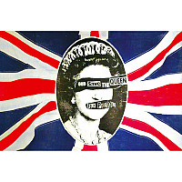 Sex Pistols textilný banner 68cm x 106cm, God Save The Queen