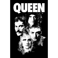 Queen textilný banner 70cm x 106cm, Faces