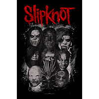 Slipknot textilný banner 68cm x 106cm, Masks