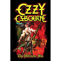 Ozzy Osbourne textilný banner PES 70 x 106 cm, The Ultimate Sin