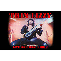 Thin Lizzy textilný banner PES 70cm x 106cm, Live And Dangerous