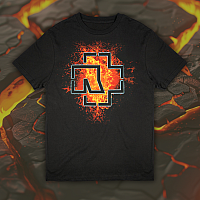 Rammstein tričko, Lava Logo BP Black, pánske