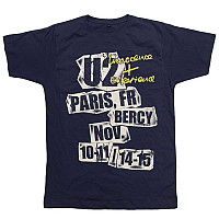 U2 tričko, I+E Paris Event 2015 BP Blue, pánske