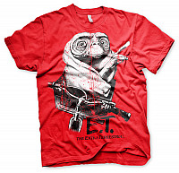 E.T. Mimozemšťan tričko, Biking Distressed Red, pánske
