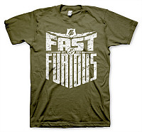 Fast & Furious tričko, EST. 2007 Olive, pánske
