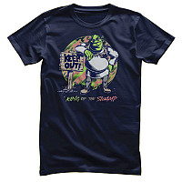 Shrek tričko, KEEP OUT - King Of The Swamp Navy Blue, pánske