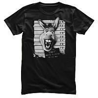 Shrek tričko, Donkey MugShot Black, pánske