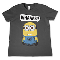 Despicable Me tričko, Whaaa?!? Kids Dark Grey, detské