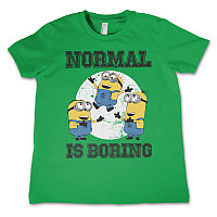 Despicable Me tričko, Normal Life Is Boring Kids Green, detské