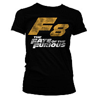 Fast & Furious tričko, F8 Distressed Logo Girly, dámske