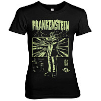 Frankenstein tričko, Retro Girly Black, dámske