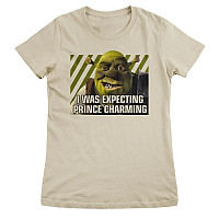 Shrek tričko, I Was Expecting Prince Charming Girly Khaki, dámske