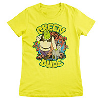 Shrek tričko, The Green Dude Girly Yellow, dámske