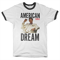 Scarface tričko, American Dream Ringer White, pánske