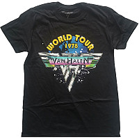 Van Halen tričko, World Tour '78 Full Colour Black, pánske