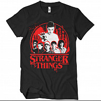 Stranger Things tričko, Stranger Things Distressed Black, pánske