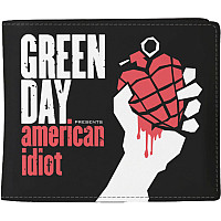 Green Day peňaženka PU 11 x 10 x 1 cm, American Idiot Black