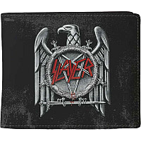 Slayer peňaženka PU 11 x 10 x 1 cm, Silver Eagle Black