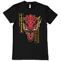 Hra o trůny tričko, CARAXES Dragon Black, pánske