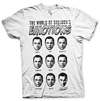 Big Bang Theory tričko, Sheldons Emotions White, pánske