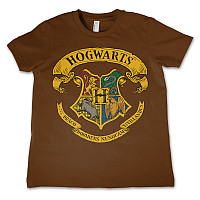 Harry Potter tričko, Hogwarts Crest Brown, detské