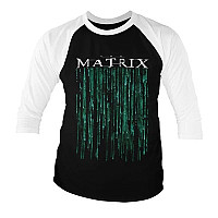 Matrix tričko, Matrix Baseball 3/4 Sleeve Black & White, pánske