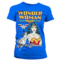 Wonder Woman tričko, Posing Wonder Woman Girly Blue, dámske