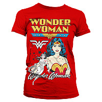 Wonder Woman tričko, Posing Wonder Woman Girly Red, dámske