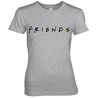 Friends tričko, Friends Logo Girly Heather Grey, dámske