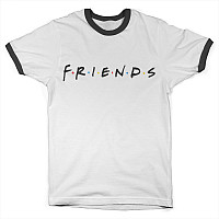 Friends tričko, Logo Ringer Tee White, pánske