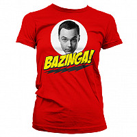 Big Bang Theory tričko, Bazinga Sheldons Head Girly, dámske