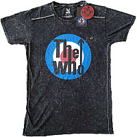 The Who tričko, Target Logo Snow Wash Black, pánske