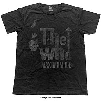 The Who tričko, Maximum R&B Vintage Finish Black, pánske