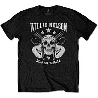 Willie Nelson tričko, Skull Black, pánske