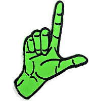 Yungblud tkaná nažehlovačka 60x92 mm, Finger Point