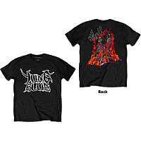 Yungblud tričko, Weird Flaming Skeletons BP Black, pánske