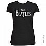 The Beatles tričko, Drop T Logo with Rhinestone Application, dámske